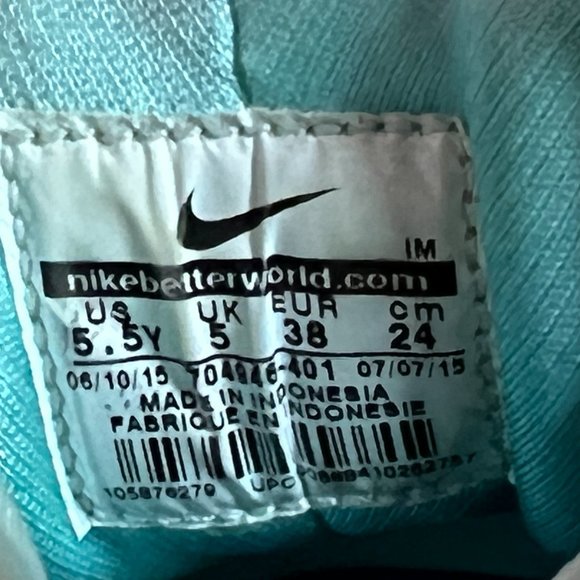 Nike Huarache Run Print GS Youth Running Shoes Blue White 704946 401 Size 5.5Y - Picture 8 of 8